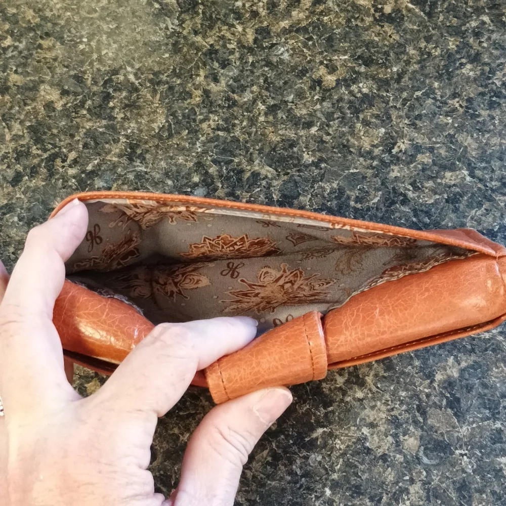 Hobo Brown Leather Wristlet Wallet - Picture 5 of 11